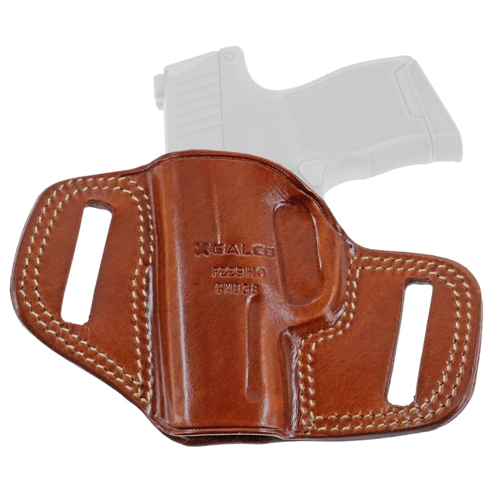 Galco Combat Master Leather Belt Holster Sig P365 STD & SAS RH Tan CM838