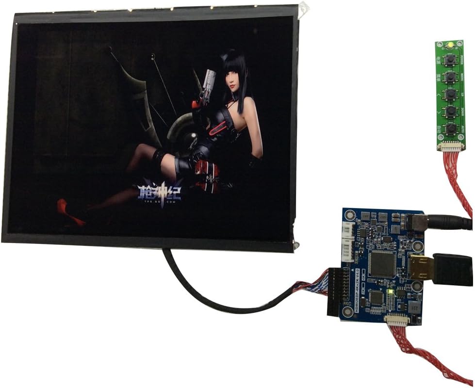 9.7 Inch 2048x1536 IPS 2K Retina Monitor Screen for Raspberry Pi 3 Xbox PS4 Display Player