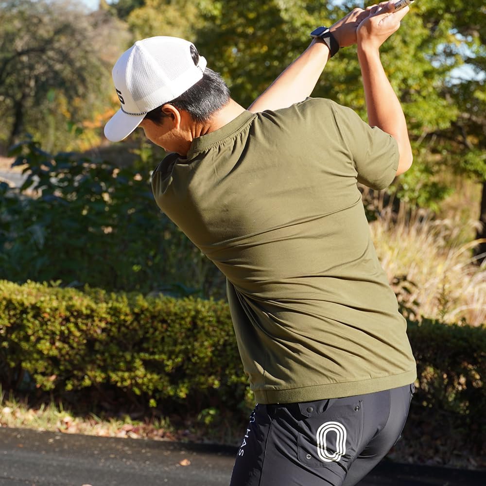Amazon.co.jp: ゴルフフリークス GOLF FREAKS ロゴモックネックシャツ