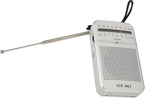 Miniatura 3 de Portable AM FM Radio Speaker, Double Waveband, Multiple Play Modes, High Sensitivity, Simple Operation with External Antenna for Outdoor Travel Home