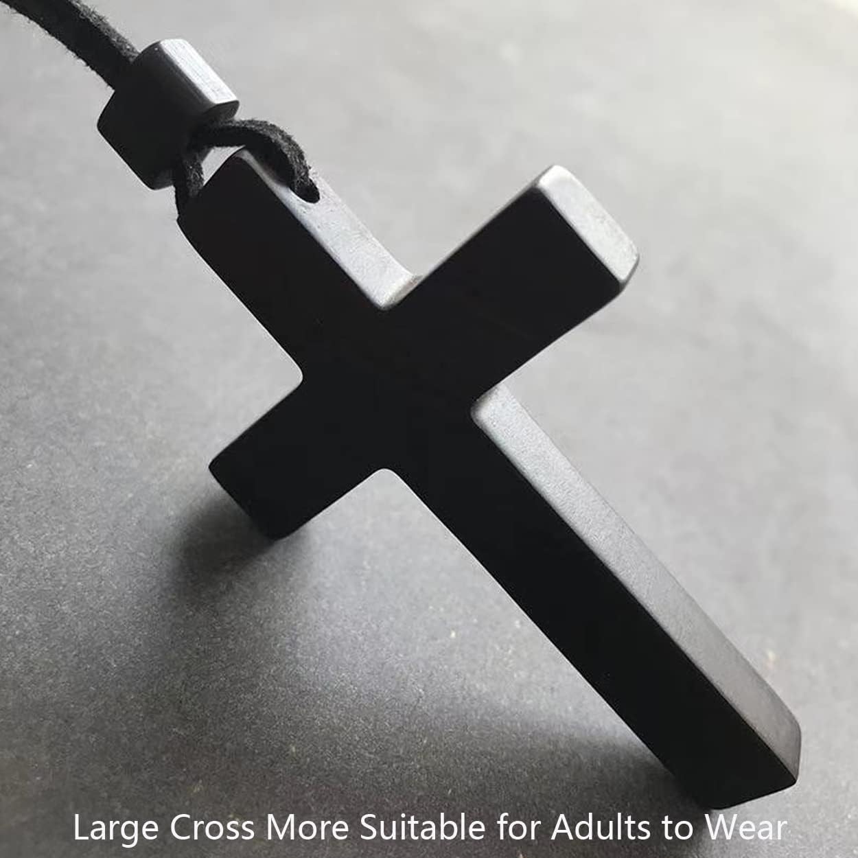 Natural Wooden Cross Pendant Necklaces for Women Men Sandalwood Handcrafted Gift Wood Hang from Car Rearview Mirror Pendant Vehicle Decoration - Image 4