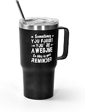 AGH Christmas Gifts for Women – Coffee Mug Insulated Tumbler with Handle 20oz, You’re Awesome Inspirational Birthday Gift for Teacher, Mom, Best Friend, College, Boss Lady, Coworker