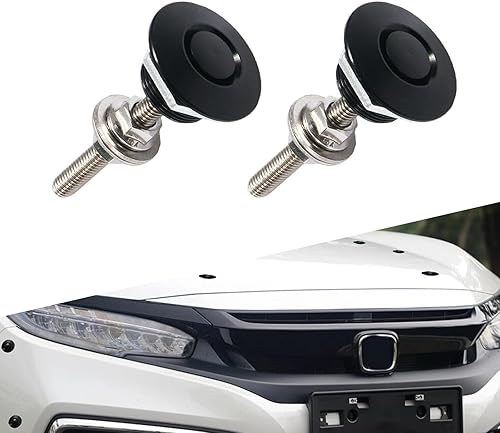 Miniatura 1 de QODOLSI Pack-4 pasadores para capó de automóvil, clip de bloqueo de parachoques, pasadores de capó de botón de 1.18 pulgadas, hebilla envolvente de