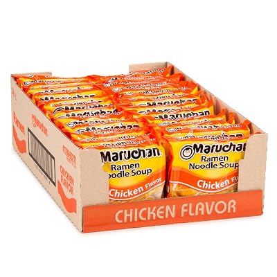 Maruchan Ramen Noodle Soup, Chicken Flavor – Japanese-Style Instant Noodles, Quick & Easy Meal for Kids, Students & Busy Families – 3 Oz. (24 Pack)