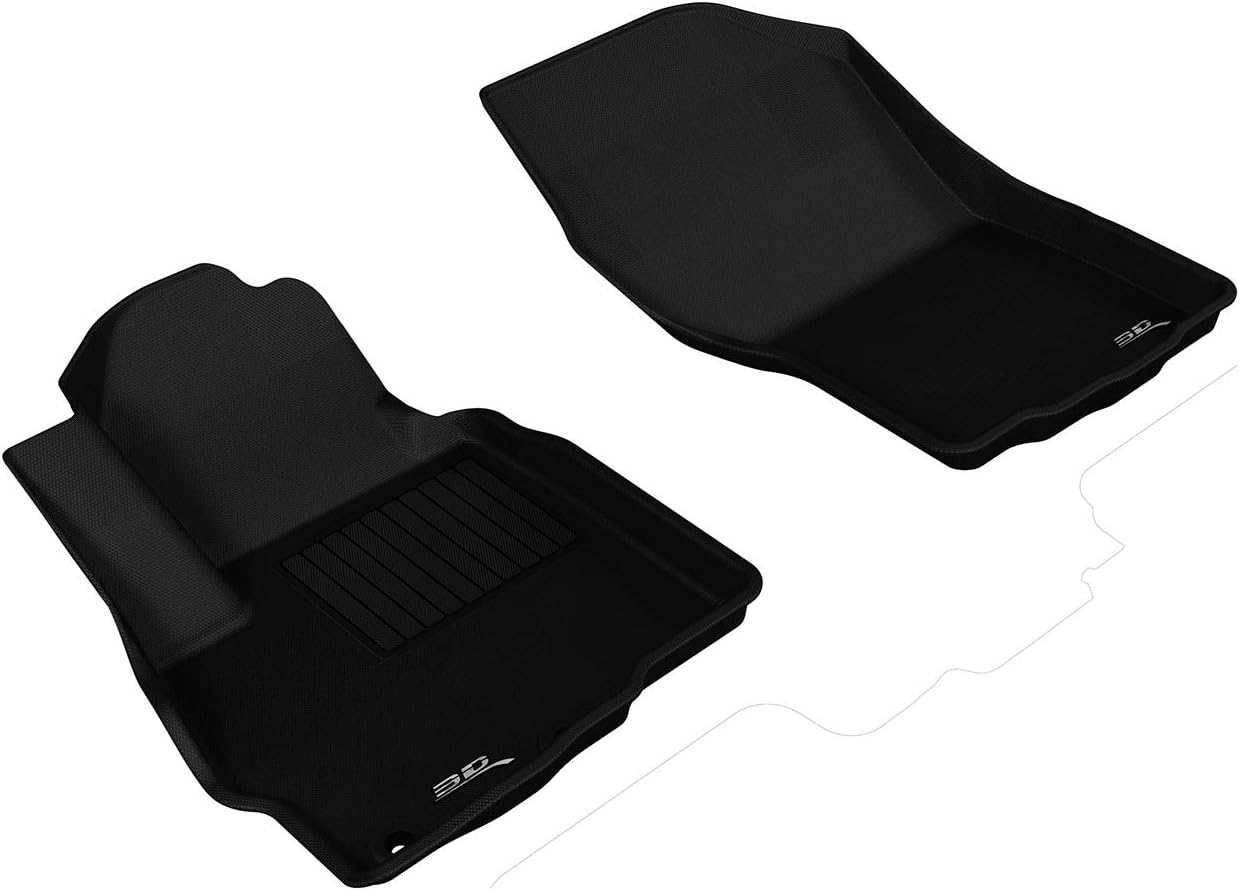 Amazon Com 3d Maxpider All Weather Floor Mats For Mitsubishi Outlander 2011 2020 Custom Fit Car Floor Liners Kagu Series 1st Row Black Automotive