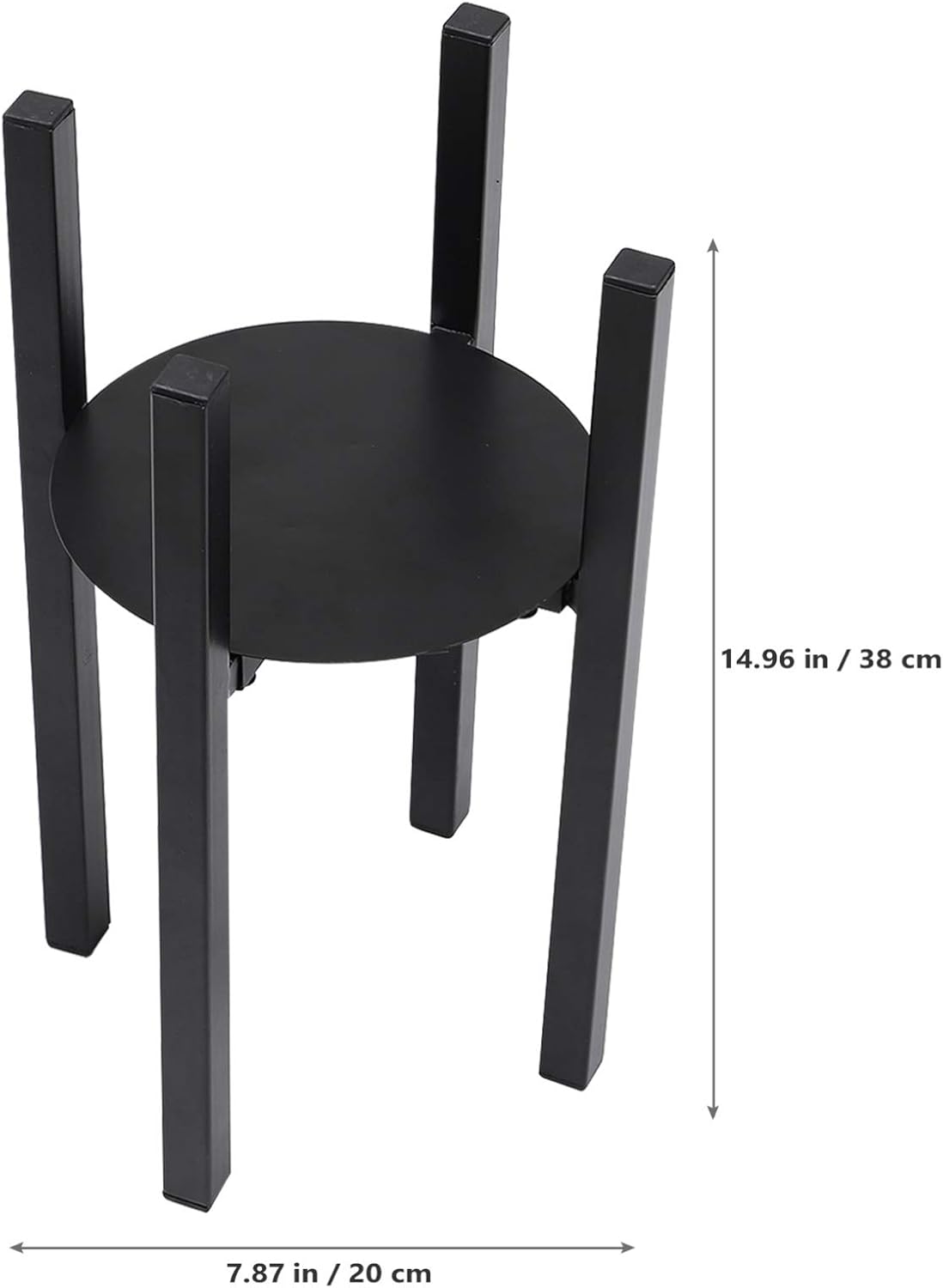 BESPORTBLE Iron Telescopic Plant Stand Wrought Iron Flower Pot Holder for Use Sturdy and Simple Design for Balconies Rooms and Gardens