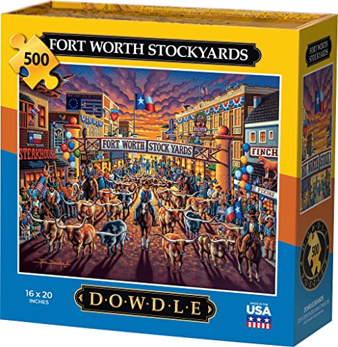 Puzzle Dowdle, Fort Worth Stockyards, 500 Piezas miniatura 1