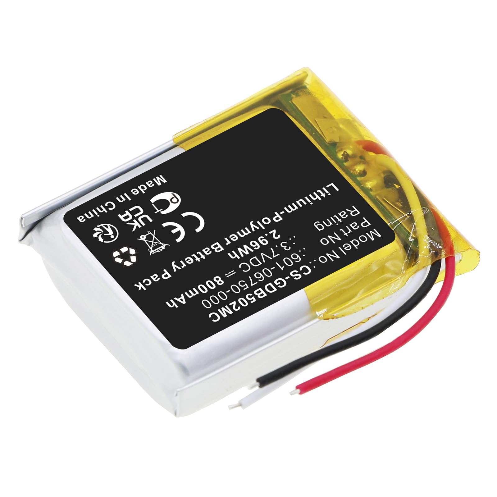 Sisawia Replacement Battery for GoPro CHDHS-101,CHDHS-501,Hero 4 Session,Hero 5 Session,HWMR1,HWPR1,601-06750-000,601-06750-101,601-10257-000,1000mAh