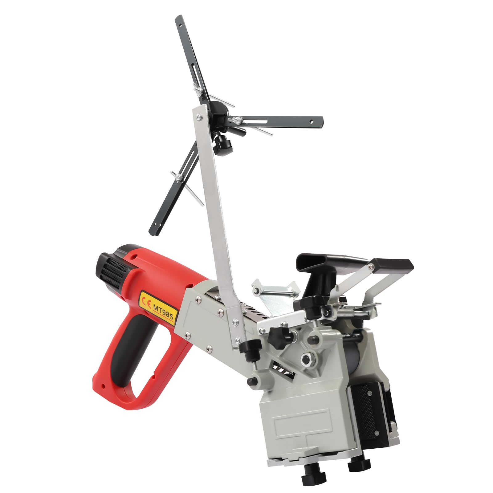 220V 50Hz MT985 Plaqueuse de Chant Portable, Petite Encolleuse de Chants, Trimmer Edge Banding, Épaisseur Réglable de 0,6mm avec Contrôle de Vitesse