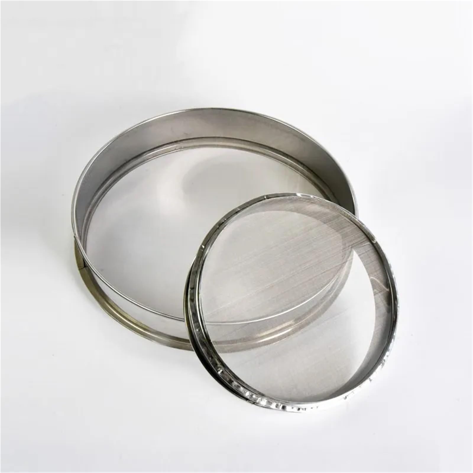 Tamiz， Tamiz de filtro acero inoxidable 10/20/30 cm, malla 80/100/120, lechada pigmento esmalte, herramientas cerámica, tamiz harina for hornear(10cm 100 Mesh)