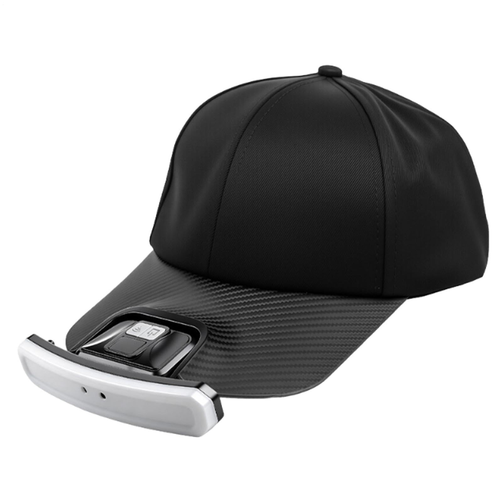 Gorra con luz recargable USB ajustable para camping y pesca 8