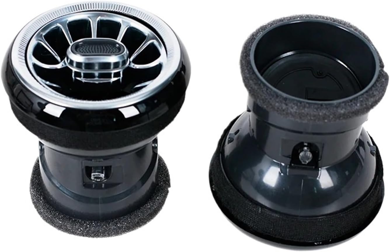 4PCS L-ed Front Dashboard Air Condition Vent Outlet Interior Trim Car Accessorie(Without LED)