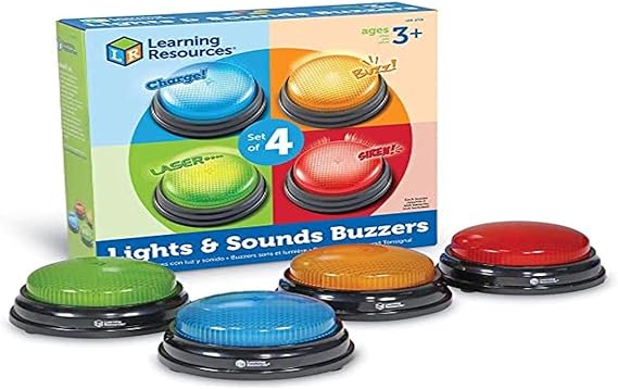 Amazon.com: Learning Resources Lights and Sounds Buzzers, Game Show and ...