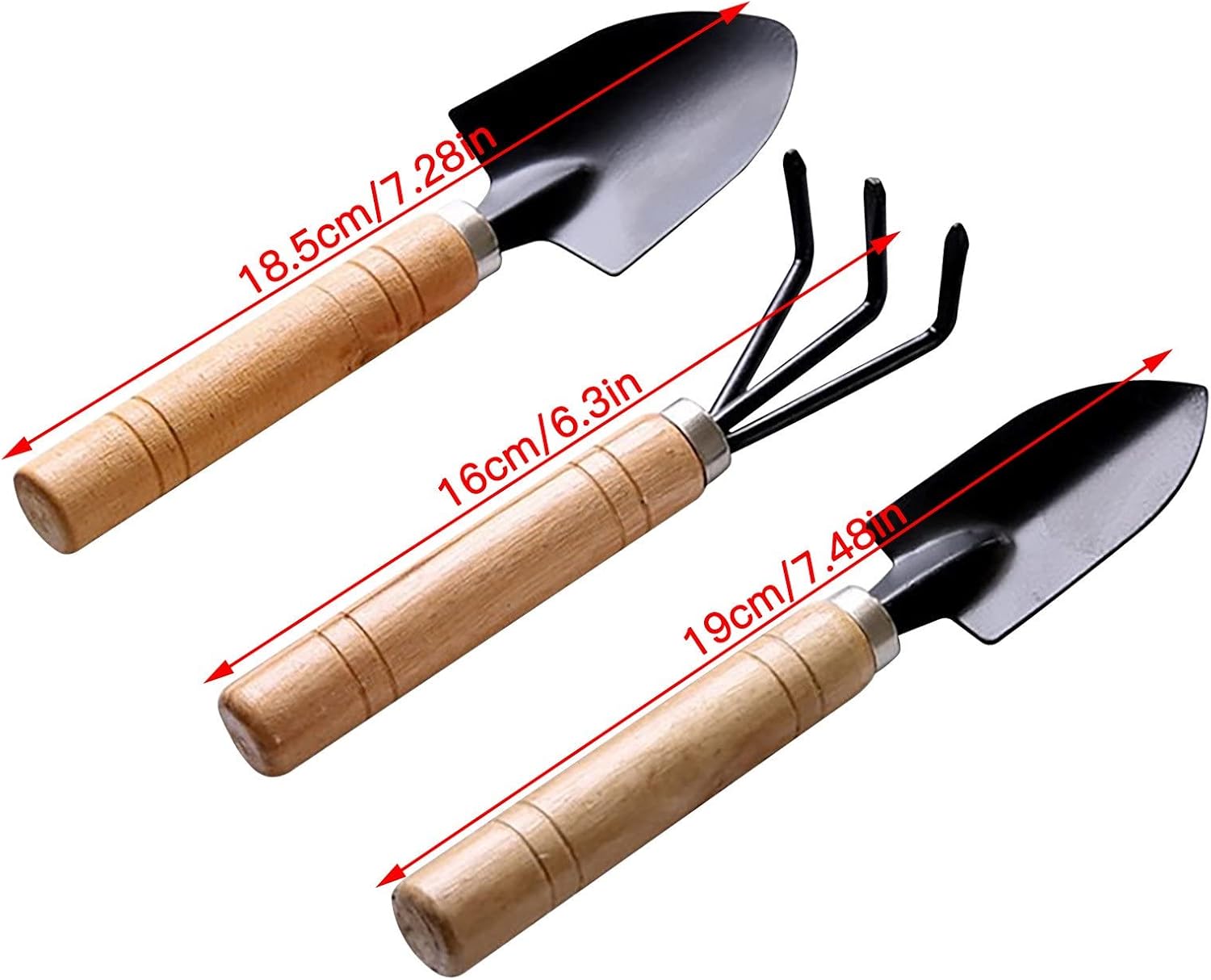 Garden Tool Set for Indoor Plants, 3 Pieces Portable Mini