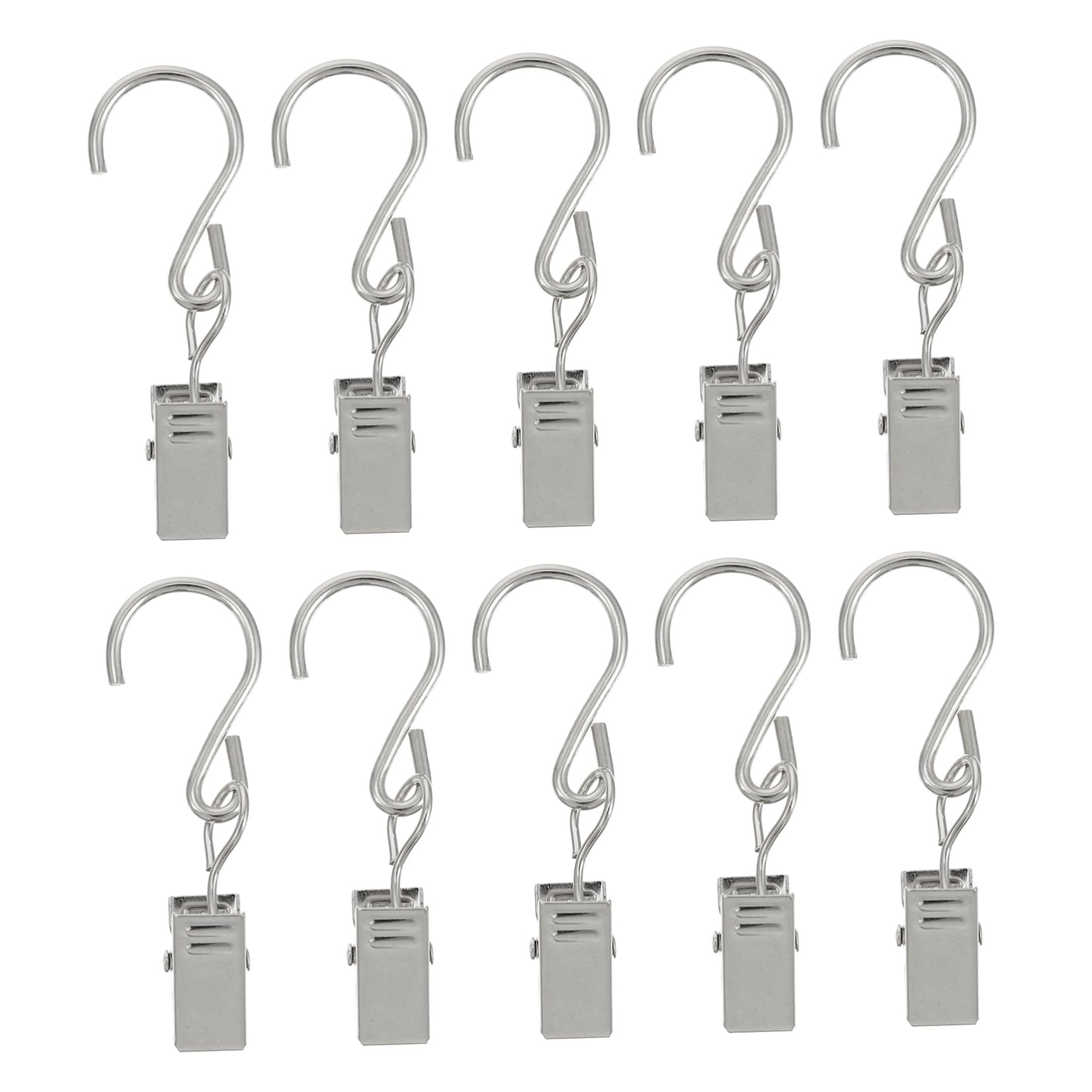 Ciieeo 50pcs Sturdy Curtain Clips Curtain Hook Clamps for Hanging for Festival Displays String Lights and Banners for Home and Events