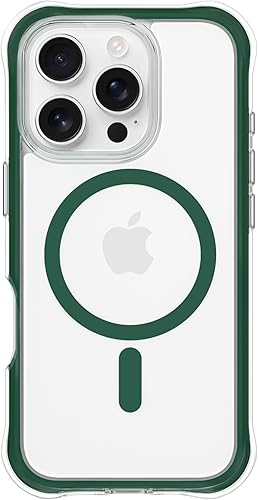 Miniatura 21 de ORNARTO Air Case para iPhone 16 Pro Max Transparente, Compatible con MagSafe, Funda de Protección contra Caídas de Grado Militar con Air-Pink