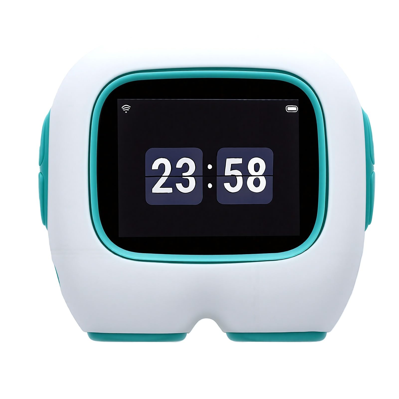 Fockety Robot con IA, Robot Interactivo con 40 Tonos de Voz y batería de 1500 mAh, 8 x 7 x 3,8 cm. Mascota electrónica Recargable de Escritorio, Asistente de Aprendizaje para niños