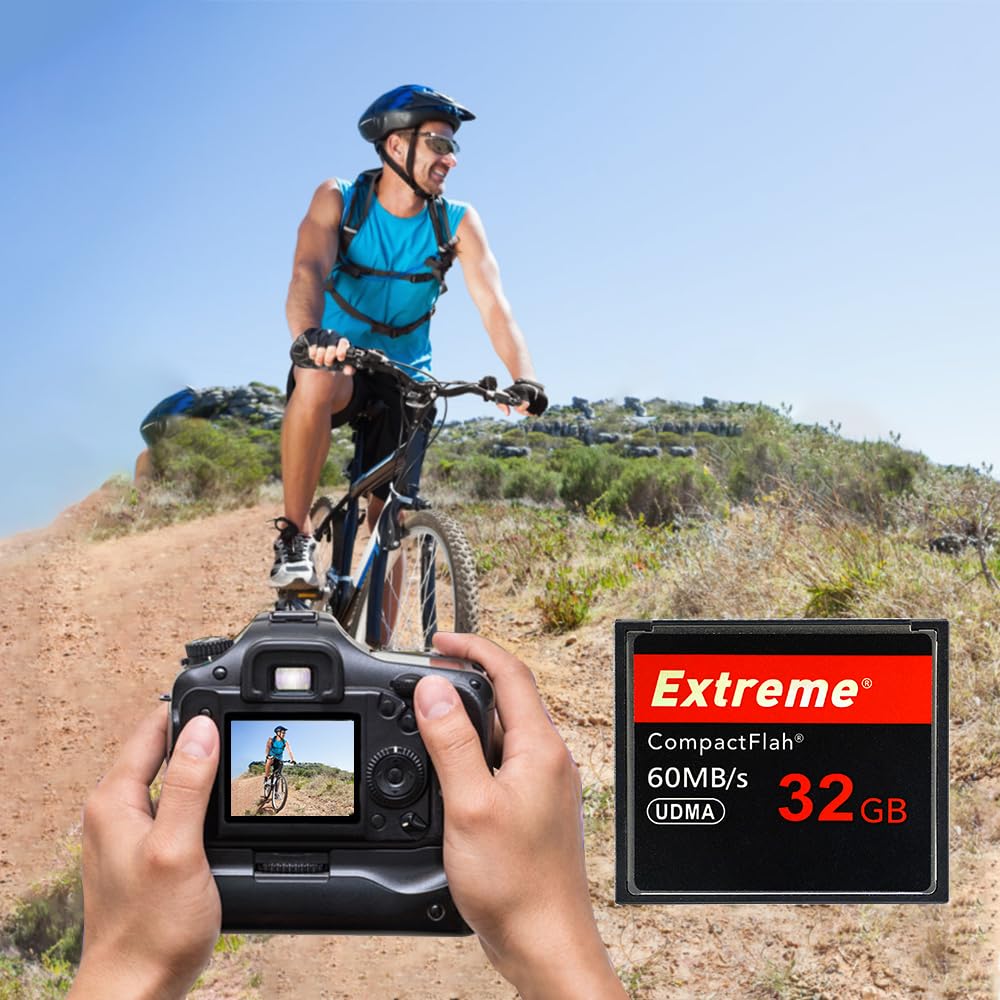 Scheda di memoria Compact Flash estrema da 32 GB, scheda CF ad alta velocità Velocità UDMA fino a 60 MB/s Schede CF per fotocamera reflex, CF-NEW-16-RED
