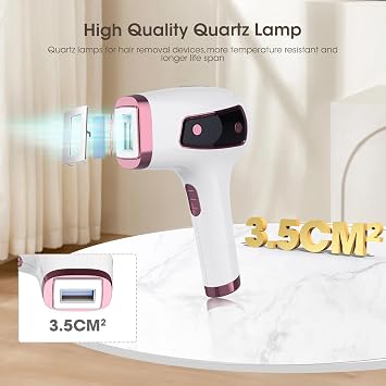 Ice-Cooling IPL Laser Hair Removal Device for Painless Hair Removal, IPL Hair Remover for Women with 18J Energy, 5 Energy Levels & 2 Flash Modes, Hair Removal Device for Armpits, Legs, Bikini Zone