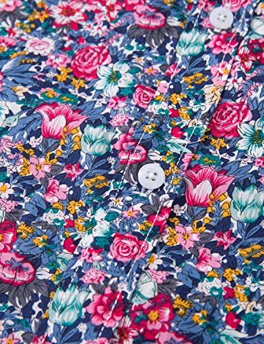 TUNEVUSE Men Floral Dress Shirts Long Sleeve Casual Button Down Flower Printed Shirts 100% Cotton4