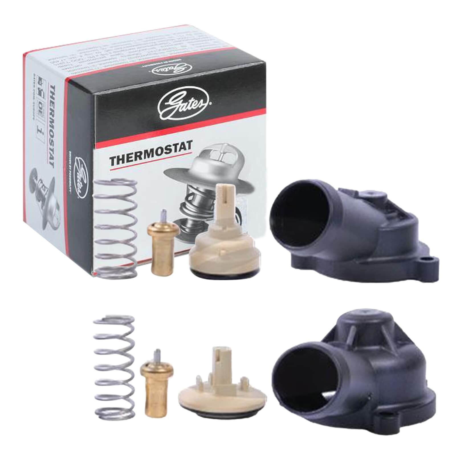 GATES Termostato TH703K1 | Compatibile con: AUDI A1, A1 Sportback, A3, A3 Cabriolet, A3 Sportback, SEAT ALTEA, ALTEA XL, LEON, TOLEDO III