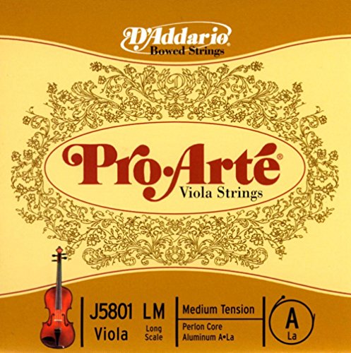 D'Addario ダダリオ ビオラ用 バラ弦 Pro・Arte A線 Long Scale J5801 LM Medium Tension 【国内正規品】