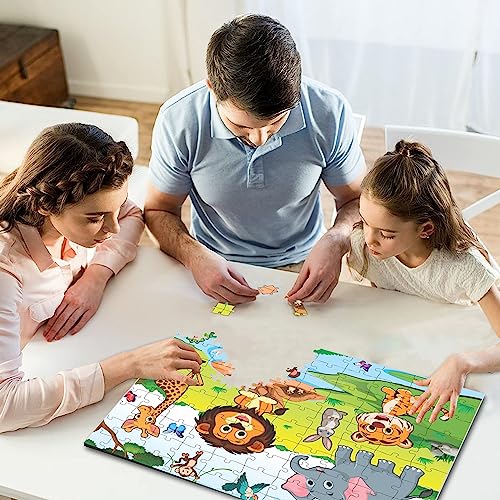 Image of Ankit Toys & Games 100-Piece Jigsaw Puzzle for Kids, Educational, Develops Motor Skills & Cognitive Learning (Jungle Park)