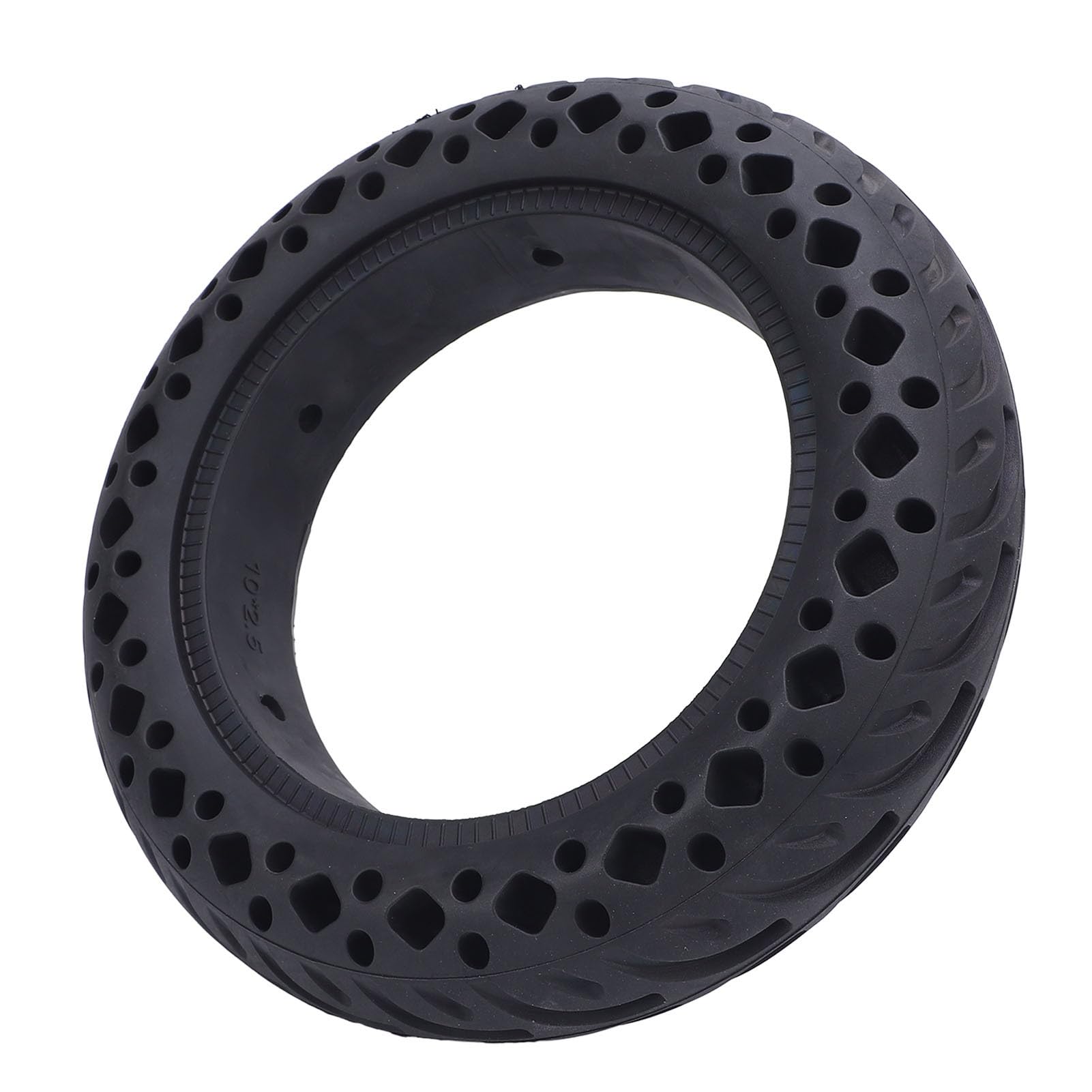 Neumático de Caucho Macizo de 10 x 2,5 Pulgadas para Patinete eléctrico. No Requiere inflado. Neumático con diseño de Panal Que Absorbe los Impactos y excelente Agarre para Ruedas de 10 Pulgadas.