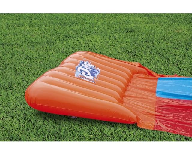 Richtots Premium H2OGO! Double Lane Inflatable Water Slide | Includes Speed Ramp & Splash Landing | Great Outdoor Summer Toy for Family Fun, Multicolor - Image 5 thumbnail