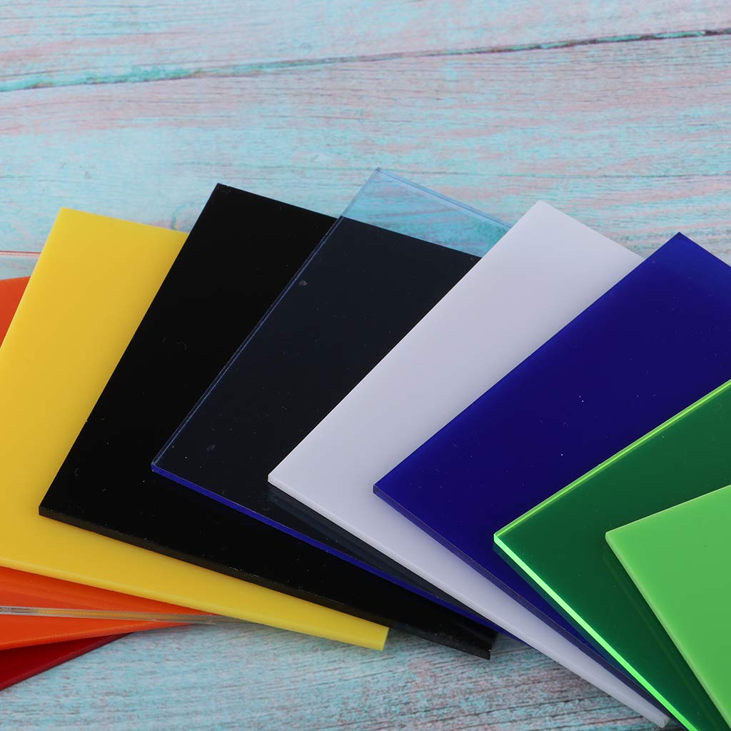 ガラスボード アクリルボード Amazon | P Prettyia アクリル板 絵画用ボード カラフルボード 矩形