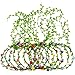 eBoot 10 Pieces Multicolor Flower Crown Floral Wreath Headband Floral Garland Headbands for Festival Wedding Party