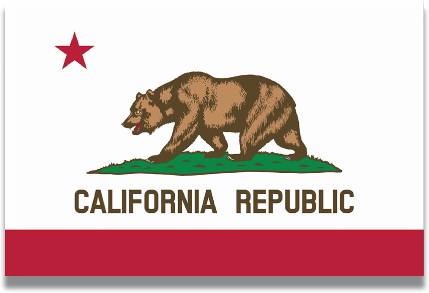 Magnet Me Up California US State Flag Magnet Decal, 4x6 Inches, Heavy Duty Automotive Magnet for Car, Truck, SUV, Any Magnetic Surface, Collectible Souvenir, Show Your State Pride, Crafted in USA