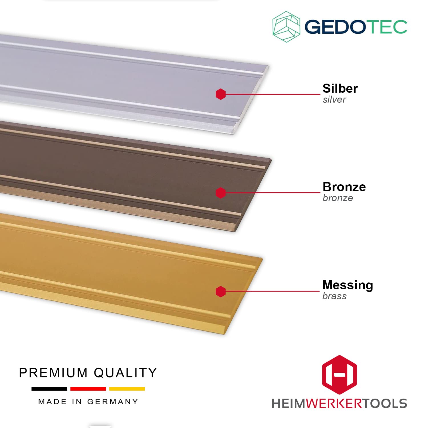 Overgangsprofiel | Firm | breedte: 36 mm | vele kleuren & maten | Zelf Overgangsprofiel | Firm | breedte: 36 mm | vele kleuren & maten | Zelf