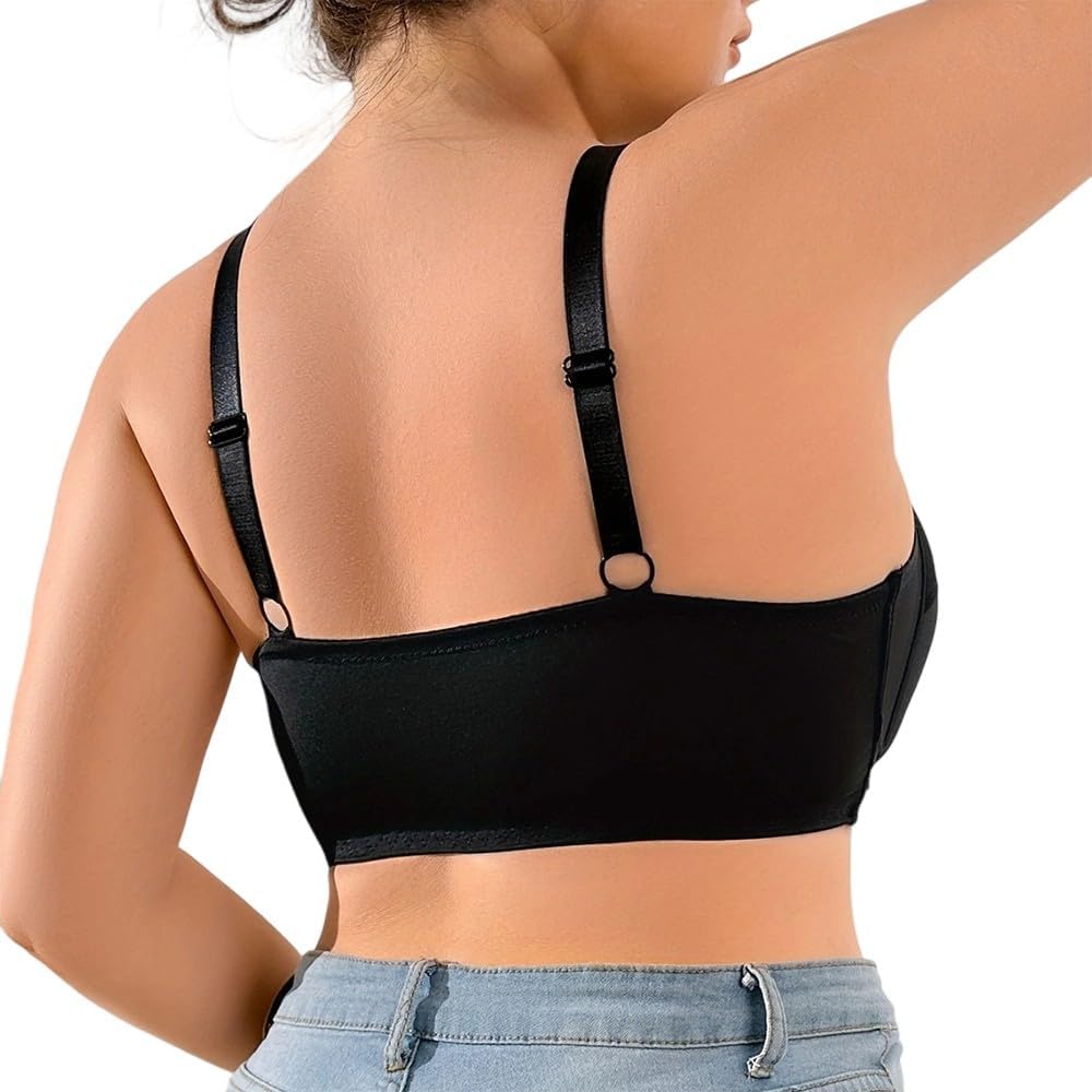 Plus Size Women's Breathable Seamless Front Closure Bra - Image 3