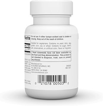 Source Naturals Niacinamide B-3, Dietary Supplement - 100 mg - 100 Tablets