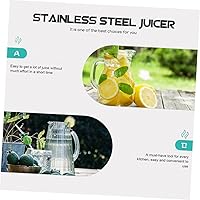Vista 3 de Exprimidor manual de acero inoxidable, exprimidor de mano, exprimidor de cítricos, fácil de limpiar para la familia