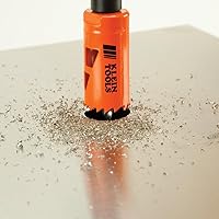 Vista 6 de Klein Tools 32905 Kit de sierra perforadora para electricista con eje de 3 piezas