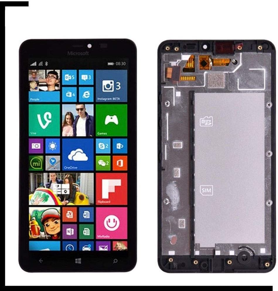 LCD screen Compatible with Microsoft Compatible with Nokia Compatible with Lumia 640xl 640 Xl LCD Display Touch Screen Digitizer Assembly With Frame Compatible with Lumia 640 LCD Screen ( Color : 640