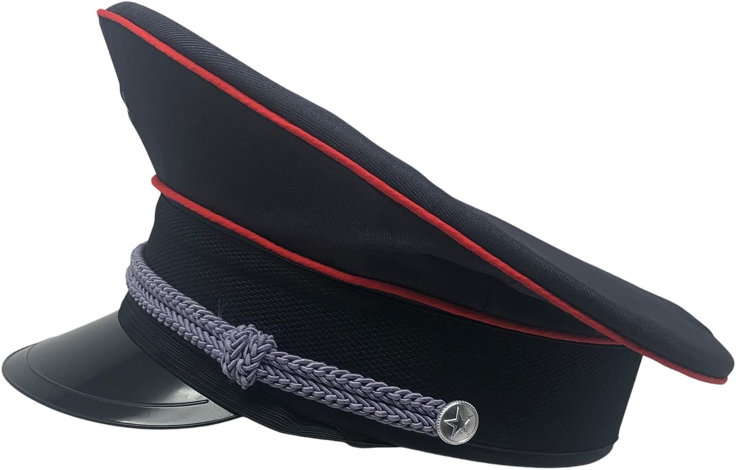 CHAPEAU TRIBE Men's Adult Deluxe Military Captain Hat, Dark Grey, Party costumes, Theme parties, Halloween and Christmas party, Bachelorette Parties, Unisex - Image 7