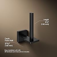 Vista 3 de KOHLER Soporte de papel higiénico vertical cuadrado