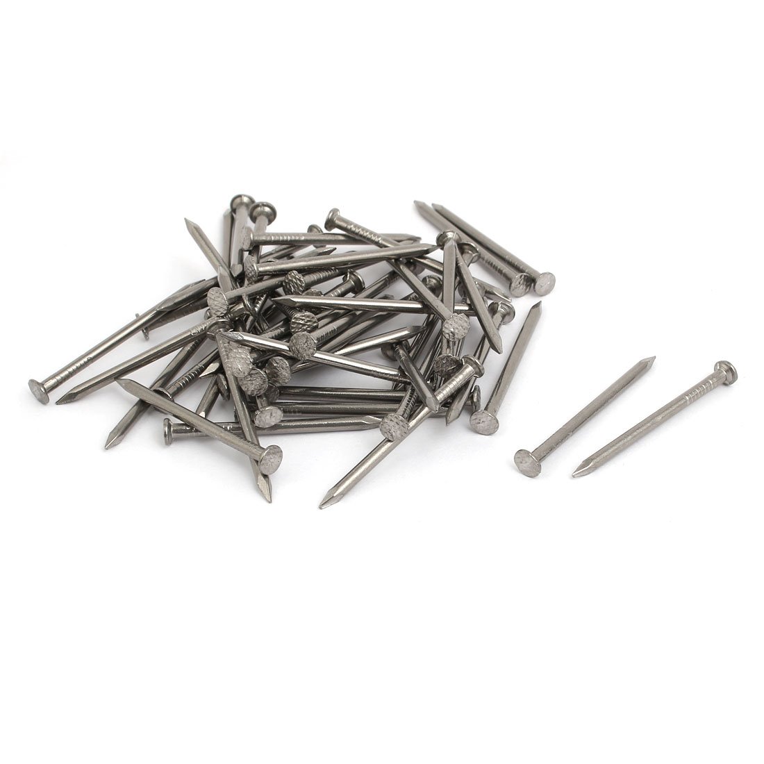 Aexit 1.5-inch Length fastener 316 Stainless Steel Cement Wood Sliding Nail Silver Tone 50pcs Model:67as321qo411