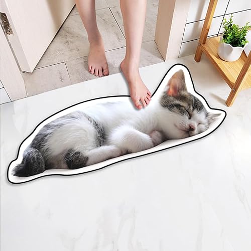 Miniatura 8 de Tapete personalizado para puerta de auto con forma de automóvil, tapete de baño con forma de automóvil, antideslizante, absorbente y absorbente para