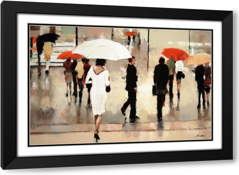 ArtDirect My Complex Heart 24x17 Black Modern Wood Framed with Double Matting Museum Art Print by Christie, Lorraine