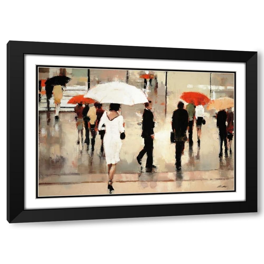 ArtDirect My Complex Heart 24x17 Black Modern Wood Framed with Double Matting Museum Art Print by Christie, Lorraine