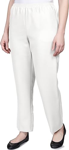 Miniatura 3 de Alfred Dunner Pantalones cortos de poliéster con cintura elástica en todo el contorno - Estilo de meter