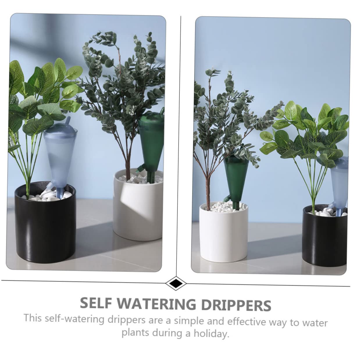 4pezzi Dispositivi di Irrigazione Automatica per Piante di Punte Autoirriganti per Vasi Regolabili e Facili da Usare per Piante da e Giardino