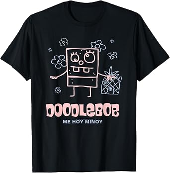 Spongebob Squarepants DoodleBob Me Hoy Minoy Funny Cartoon T-Shirt