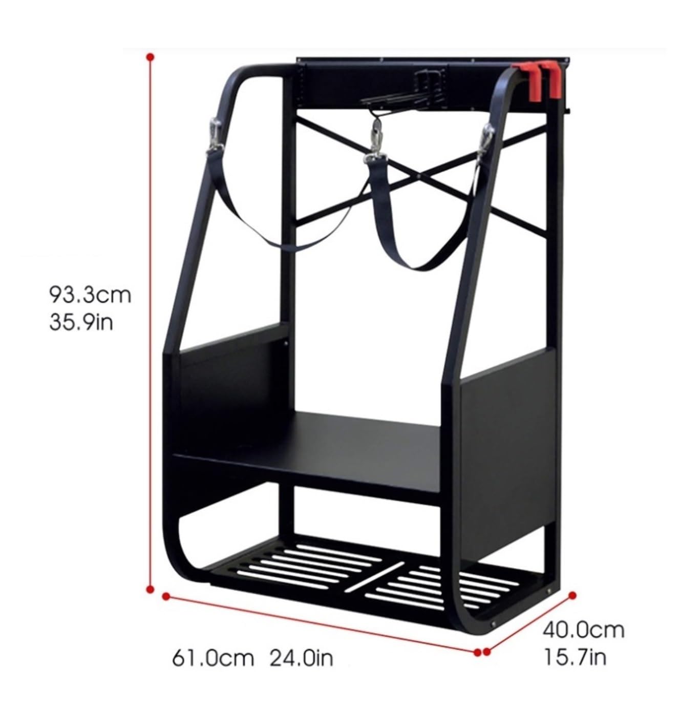 StoreYourBoard Organizer Da Parete Per Mazze Da Golf - Supporto Regolabile In Acciaio Per 4 Sacche - Fino A 90 Kg