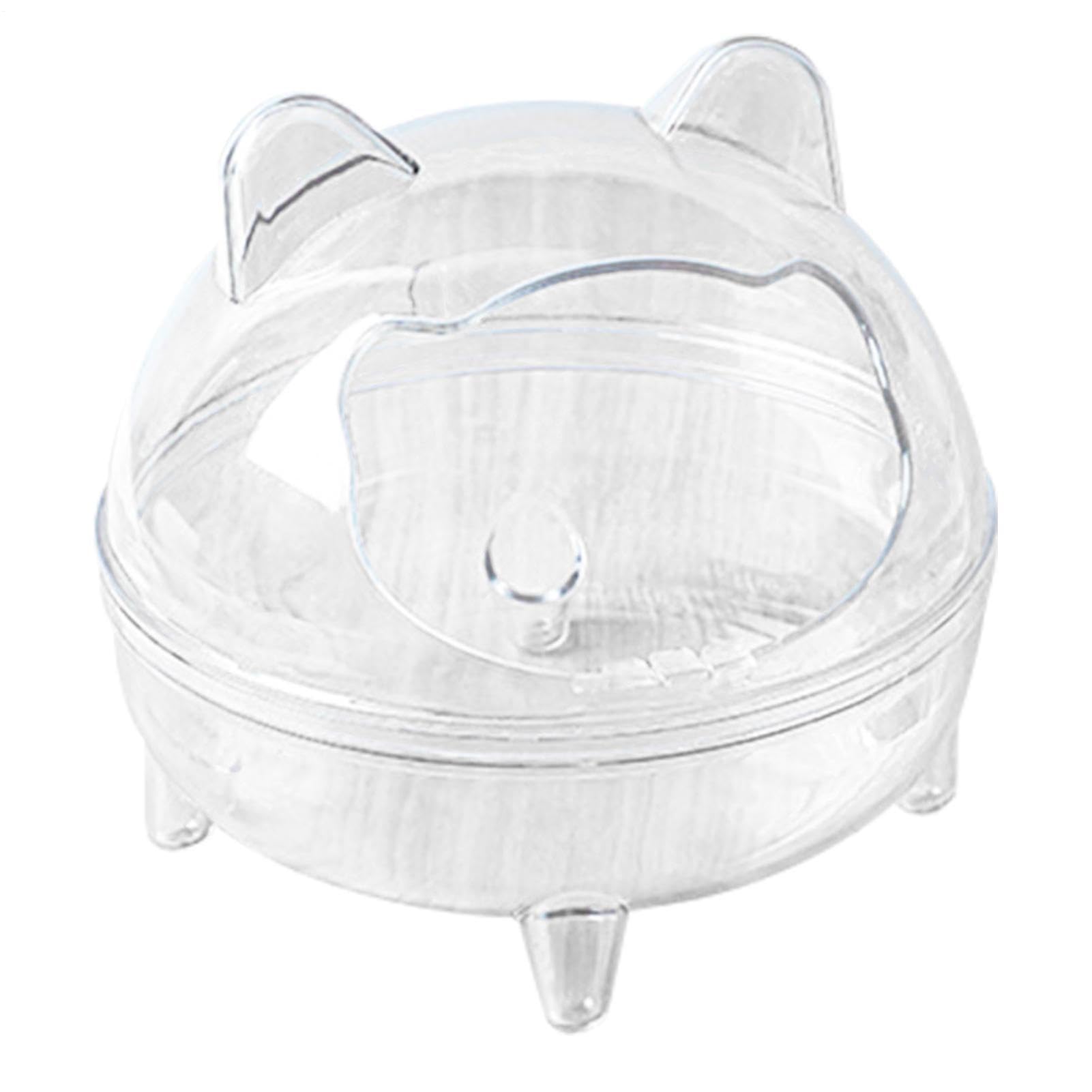 hamster sand bath - hamster cage | sand bath box |Chinchilla Accessories |hamsters sands baths scoop Golden Bear Bathroom Antispill Detachable, High Capacity Fully Transparent Field Of View for Syrian