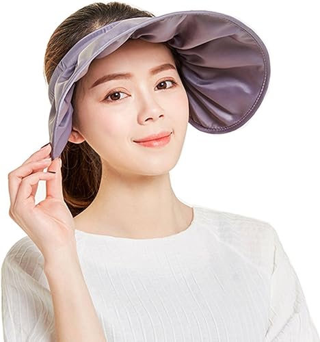 Miniatura 7 de Sombrero de sol ajustable de ala ancha de verano protección UV playa pesca visera plegable multifuncional Cap